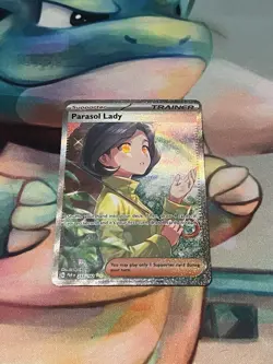 Pokemon Paradox Rift - PARASOL LADY - SPECIAL ILLUSTRATION RARE - 255/182 - NM - Image 1