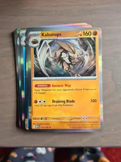 Pokemon TCG Scarlet &Violet: 151 Kabutops 141/165 Holo Rare - Image 1