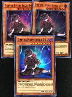 YUGIOH GIMMICK PUPPET BISQUE DOLL LED5-EN036 1ST SUPER X3 (NM) - Image 1