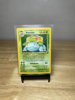 Pokemon TCG - Venusaur Holo Rare 15/102 Wizards - Stage 2 Pokemon Card - Image 1