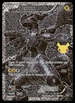 Pokemon Cards Zekrom 114/114 Celebrations: Classic Collection NM - Image 1