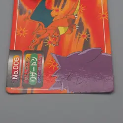 Pokemon Card Charizard Gengar No.006 Top Sun Carddass 1997 VG Japanese q703 - Image 3