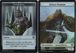 MTG Kaldheim - Tyvar Kell & Human Warrior 1/1 [Token] (Foil) - Image 1