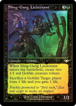 Sling-Gang Lieutenant Foil Retro Frame Modern Horizons Modern Horizons 3 NM MTG - Image 1