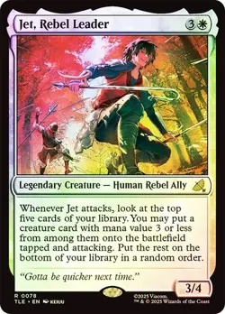 Jet, Rebel Leader Foil Avatar: The Last Airbender NM MTG - Image 1