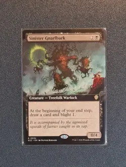 MTG Sinister Gnarlbark - Extended - Lorwyn Eclipsed Commander - ECC - NM+ - Image 1
