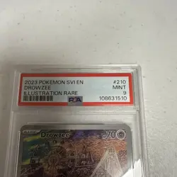 2023 POKEMON SCARLET & VIOLET #210/198 DROWZEE ILLUSTRATION RARE PSA 9 - Image 2