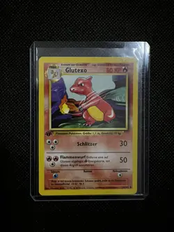 Pokemon German / Base Set 1st Edition (4) : Glutexo | Glumanda, Etc NM! - Image 3