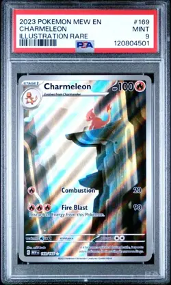 2023 Pokemon TCG Scarlet & Violet 151 Charizard, Charmeleon, Charmander PSA 9 - Image 3