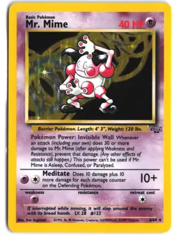 Mr. Mime 6/64 Holo Rare Jungle Pokemon - Image 1