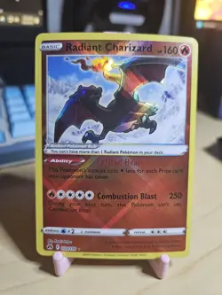 Radiant Charizard Crown Zenith Pokemon Sword and Shield 020/159 NM - Image 1