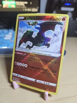Radiant Charizard Crown Zenith Pokemon Sword and Shield 020/159 NM - Image 3