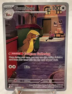 Gumshoos 153/132 Illustration Rare Pokemon Mega Evolution NM - Image 1