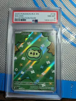 Pokemon TCG Solosis 118/086 PSA 8 MINT Black Bolt - Image 1