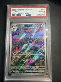 Pokemon TCG Obsidian Flames EN Gloom Illustration Rare 198/197 PSA 10 - Image 1