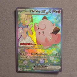 POKEMON SV09 #184/159 LILLIE'S CLEFAIRY EX HOLO SPECIAL ILLUSTRATION ENGLISH - Image 1