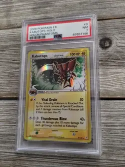 PSA 7 2006 Pokemon EX Kabutops-Holo Holon Phantoms - Image 1