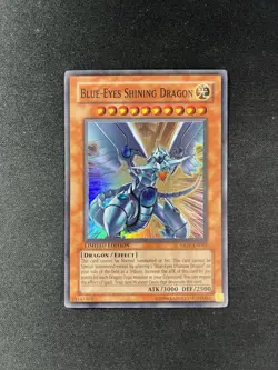 Yu-Gi-Oh! Blue Eyes Shining Dragon MOV-EN001 Limited Edition Super Rare Yugioh - Image 1