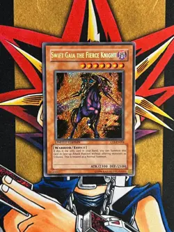 CT1-EN004 Swift Gaia The Fierce Knight Secret Rare Limited Edition NM Yugioh Car - Image 1