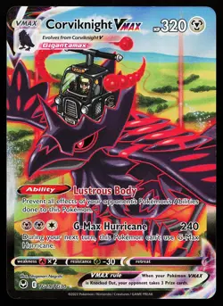 Corviknight VMAX TG19/TG30 Ultra Rare Silver Tempest Pokemon Card - Image 1