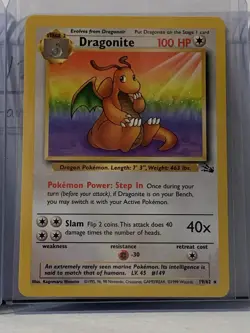 Pokemon Cards Dragonite 19/62, Dragonair 18/102, Dratini 26/102 - Image 2