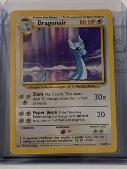 Pokemon Cards Dragonite 19/62, Dragonair 18/102, Dratini 26/102 - Image 3