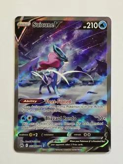 Suicune V GG38/GG70 Crown Zenith Holo Pokemon Card - Near Mint - Image 1