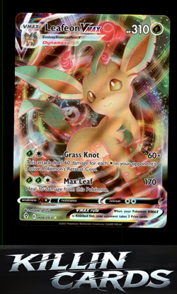 Leafeon VMAX 008/203 Pokemon Ultra Rare SWSH07: Evolving Skies Card NM - Image 1