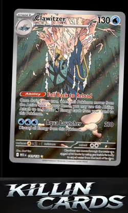 Clawitzer - 141/132 141/132 Pokemon Illustration Rare ME01: Mega Evolution Card - Image 1
