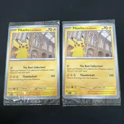 Pokemon TCG Pikachu At The Museum Jumbo Card X 2 - Image 1