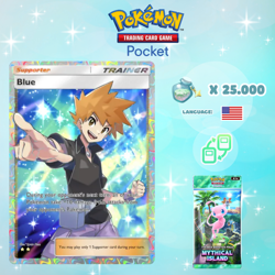 Pokemon TCG Pocket - Blue Full Art Card (English) - Image 1