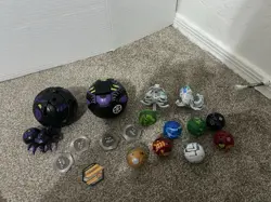 Bakugan Battle Brawlers Lot Of 13 Plus Some Cards - Image 1