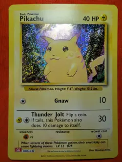 Pokemon Pikachu 008/034 Trading Card Game Classic Holo - Image 2