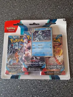 Pokemon TCG Paradox Rift 3 Pack Blister [Arctibax] Brand New/factory Sealed - Image 1