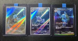 Pokemon Blastoise SAR Squirtle Wartortle AR 170 171 202/165 sv2a 151 Japanese - Image 1