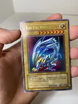 Yugioh Blue Eyes White Dragon SDK-001 Unlimited HOLO BLEED #1 MP - Image 2