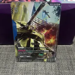 The-O GD03-002 LR+ Alt Art Steel Requiem Gundam TCG Card Game CCG English - Image 1