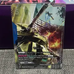 The-O GD03-002 LR+ Alt Art Steel Requiem Gundam TCG Card Game CCG English - Image 2
