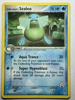 Team Aqua's Sealeo Team Magma vs Team Aqua 16/95 MP-LP MTG Card - Image 1