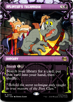Splinter's Technique (Showcase) - [Teenage Mutant Ninja Turtles] MTG Magic NM 💀 - Image 1