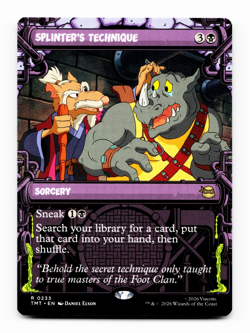Splinter's Technique (Showcase) - [Teenage Mutant Ninja Turtles] MTG Magic NM 💀 - Image 3