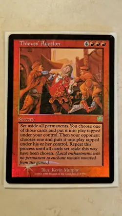 Mercadian Masques MTG FOIL Thieves' Auction Magic - Image 1