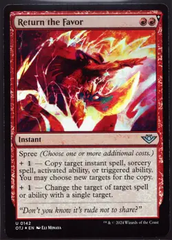 Return the Favor - 142 Foil MTG OTJ - Image 1