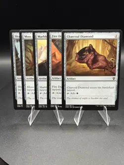 Set Of 5 MTG Mana Rocks Diamonds Commander Legends NM/LP, English Regular - Image 1