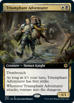 Triumphant Adventurer - Extended Art x1 NM Magic the Gathering 1x Adventures in - Image 1
