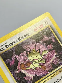 Team Rocket's Meowth #18 (HP) Common WoTC Promo Vintage 1996 Pokemon Card TCG - Image 4