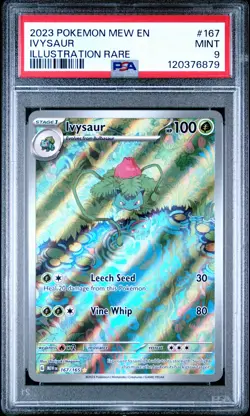 2023 POKEMON MEW EN-151 ILLUSTRATION RARE #167 IVYSAUR PSA 9 - Image 1