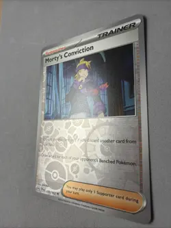 Pokemon TCG * SV Temporal Force * 155/162 Morty's Conviction REVERSE HOLO - Image 2