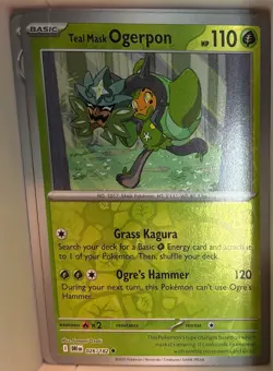 Teal Mask Ogerpon 26/182 Pokemon TCG Sv10: Destined Rivals Reverse Holo - Image 1