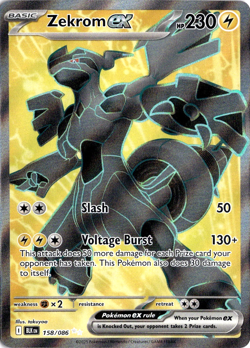 Zekrom ex 158/086 Pokemon Black Bolt Ultra Rare NM - Image 1
